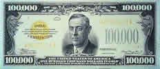 $100,000 bill