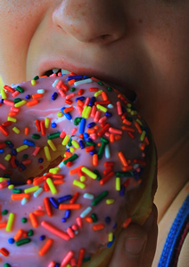 Eating A Donut
